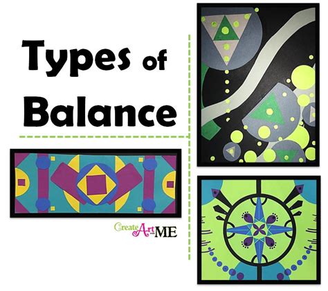types  balance art lesson create art