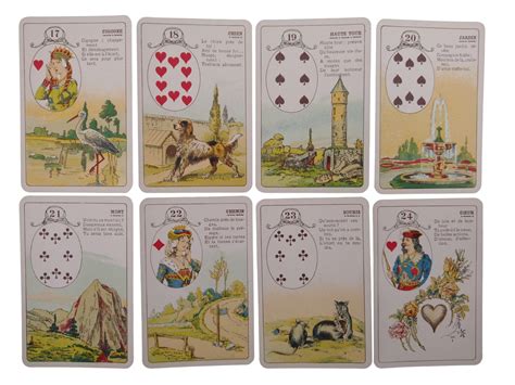 vintage french le petit lenormand prophecy deck fortune telling cartomancy divination cards