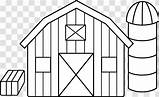 Barn Farm Clip Outline Clipart Farmhouse Silo House Coloring Cartoon Scene Cliparts Drawing Pages Country Silhouette Printable Transparent Farms Camping sketch template