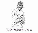 Kylian Pages Mbappé Mbappe Coloring Bappe Coloringpagesonly Cup France sketch template