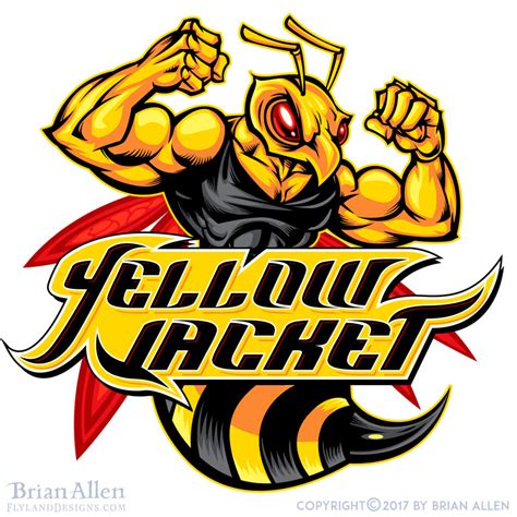 yellow jacket logo  behance