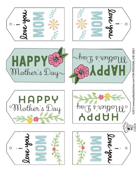 mothers day mason jar gift ideas  printable tags polka dot