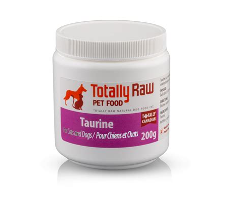 taurine totally raw pet food