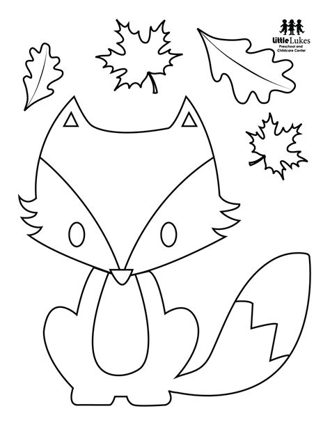 fall coloring pages  lukes preschool  childcare center