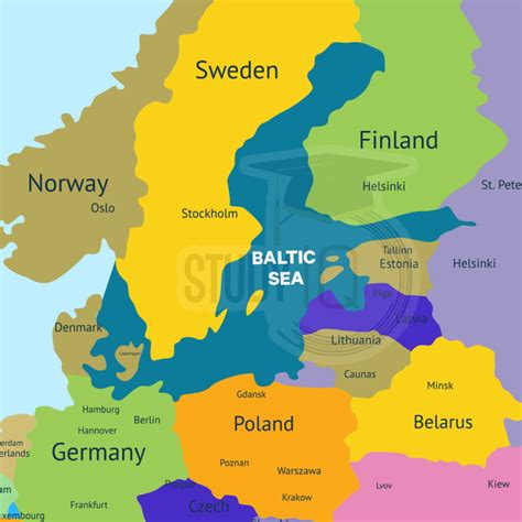 baltic sea map location bordering countries geography significance