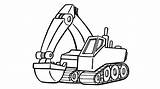 Excavator Truck sketch template