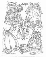 Paper Anya Doll Dolls Coloring Color Missy Miss Pages Clothes Imagines sketch template