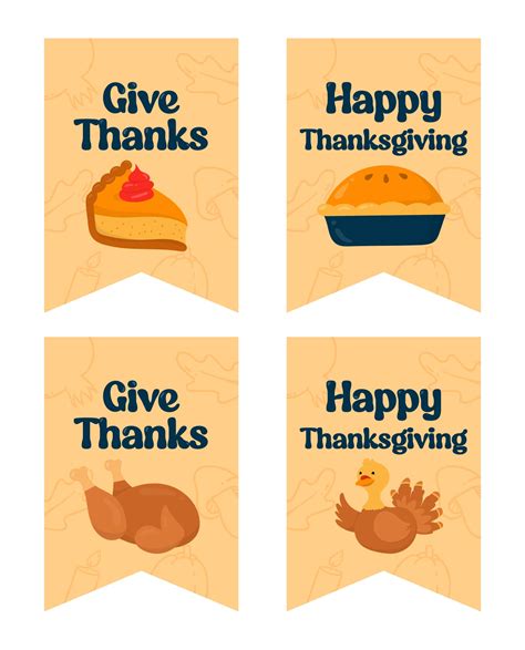 happy thanksgiving tags  printable