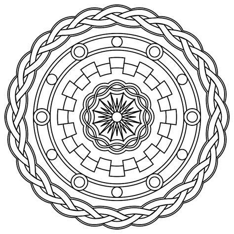 printable mandala pattern coloring pages coloring book pages