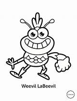 Coloring Gonoodle Sheets Champ Weevil Pages Color Classroom Books Printables Kids sketch template