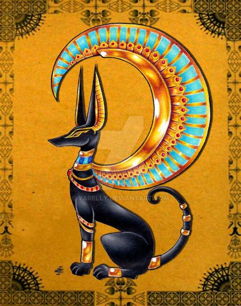 anubis clipart egyption pencil and in color anubis