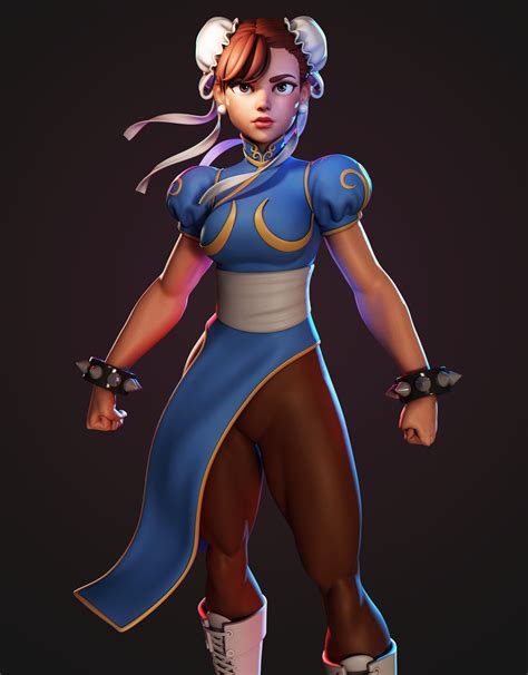 Sculpting Chun Li From Street Fighter Finished Projects Blender