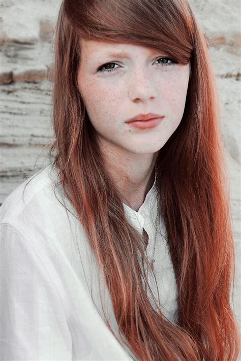 klaudia pulik redheads freckles face reference red hair nude long