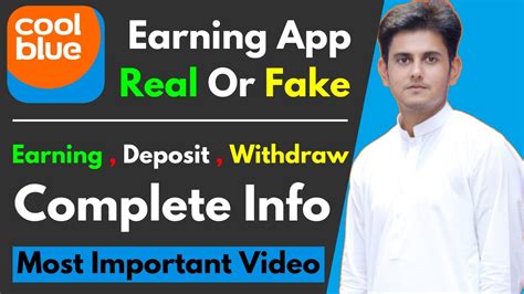 coolblue earning app deposit withdraw details coolblue app real  fake youtube