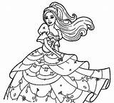 Coloring Pages Doll Dress sketch template