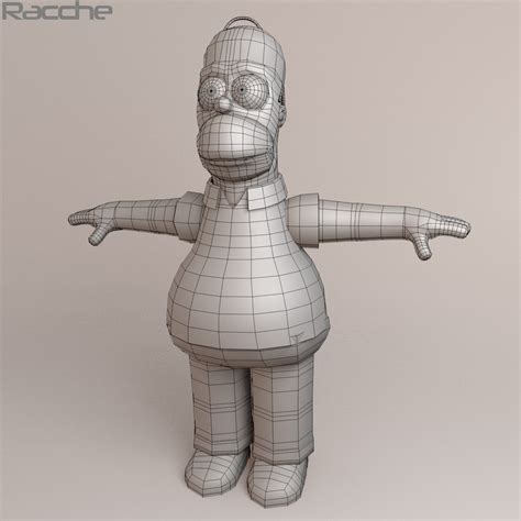 3d Homer Simpson Model