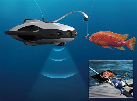 powerray underwater drone fish finder shows    fish  vr glasses underwater drone