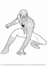 Spiderman Draw Drawing Step Coloring Drawings Kids Cartoon Pages Måla Tutorial Tutorials Drawingtutorials101 Learn Spider Man Easy Sketch Rita Sketches sketch template