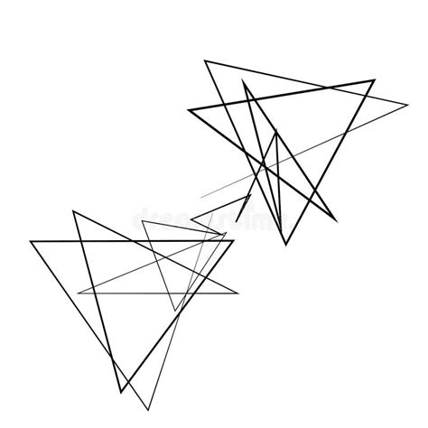 abstract edgy geometric  art angular random chaotic lines spiky