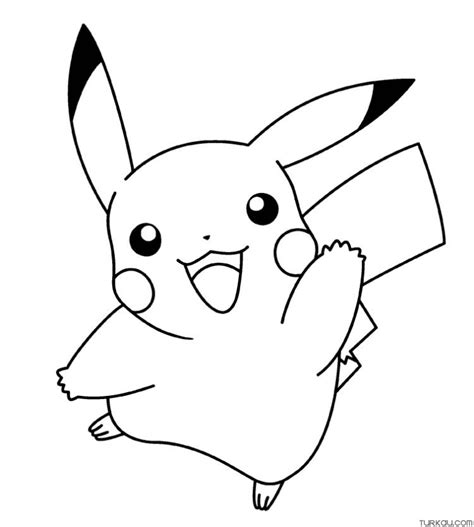 pokemon cute pikachu coloring page turkau