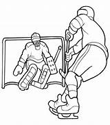 Hockey Coloring Pages Goalie Blackhawks Drawing Ice Player Color Chicago Helmet Stick Print Goal Getcolorings Getdrawings Sizable Printable Colorings Paintingvalley sketch template