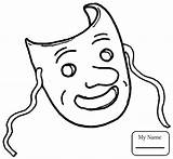 Mask Coloring Pages Face Getdrawings sketch template