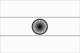 Flag India National Coloring Indian Blank Kids Outline Colors Flags Pdf Mapsofindia Maps History Pages Popular August Visit sketch template