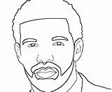 Drake Coloring Rapper Birijus sketch template