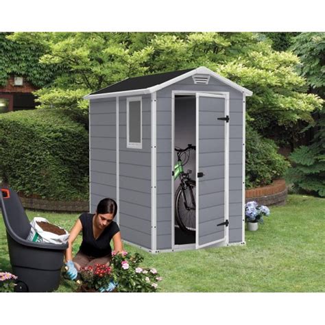 Keter Manor 4x6 Resin Outdoor Storage Shed Kit Perfect To