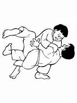 Judo Colorear Fighting Stampare Pelea Ausmalbild Ragazzi Lettere Disegno Disegnare Supercoloring sketch template