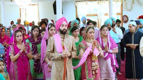 Tania Manpreet Sikh Wedding Ceremony Anand Karaj Youtube