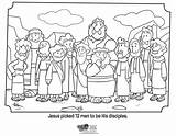 Coloring Disciples Jesus Pages His Bible Apostles Kids Twelve Calling Sheets Whatsinthebible Sons Jacob Teaching Colouring Printable Sheet Activity Clipart sketch template
