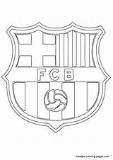 Coloring Pages Barcelona Logo Soccer Fc Messi Maatjes Print Larger Credit Popular sketch template