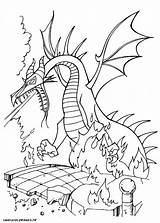 Coloring Pages Dragon Maleficent Template Dormant Belle sketch template