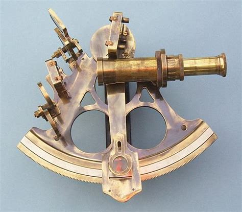 beautiful stanley london 6 inch serialized brass sextant with leather case from the brass compass