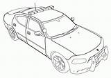 Police Drawing Car Coloring Printable Pages Getdrawings sketch template