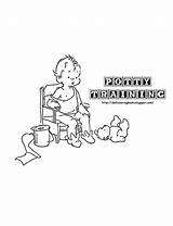 Potty Training Scrapbook Coloring Book Directly Largest sketch template