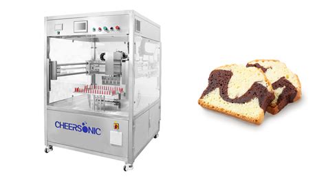 ultrasonic cake and dessert portioning machine cheersonic