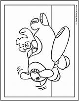 Teddy Bear Coloring Pages Pilot Colorwithfuzzy Cute Printable Fun Adult Airplane Choose Board sketch template