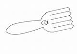 Tenedores Colorear Disfrute Compartan Motivo Pretende Fourchette sketch template