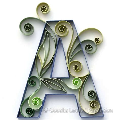 quilling letters uppercase  quilling patterns  etsy