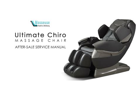 masseuse ultimate chiro  sales service manual