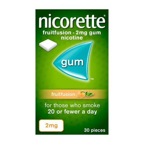 nicorette fruit fusion gum 2mg 30s savers health home beauty