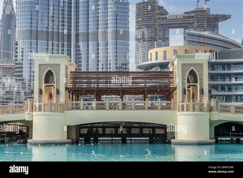 bridge  souk al bahar  dubai mall united arab emirates middle east stock photo alamy