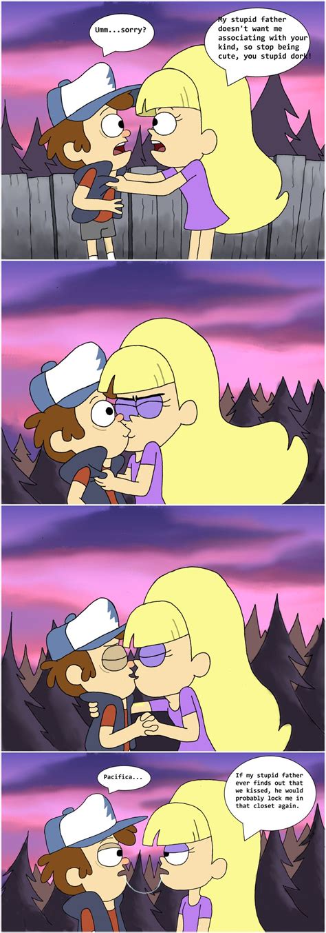 Dipper And Pacifica First Kiss By Bobbyfreshknight92