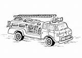 Feuerwehrauto Malvorlage Firetruck Fireman sketch template
