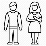 Wife Husband Drawing Avatar Family Couple Icon Paintingvalley Iconfinder sketch template