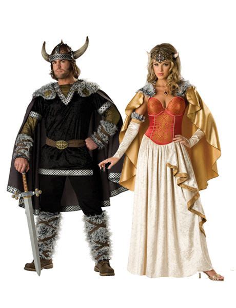 Adult Elite Viking Princess Couples Costume Couple Halloween Costumes