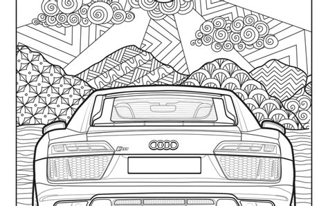 coloring pages  adults cars  car coloring sheets sports muscle