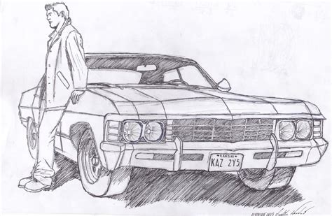 chevy impala coloring pages